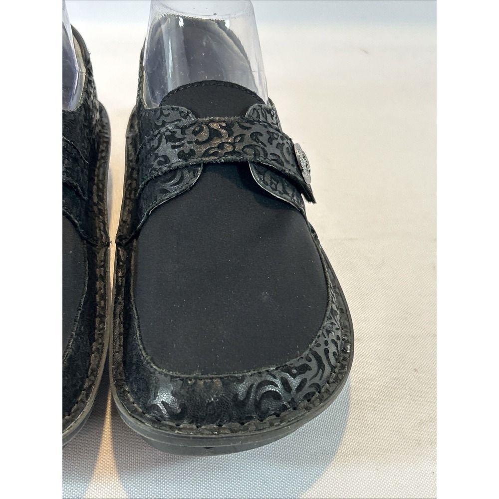 Alegria Brenna Aristoclass Women's Sz 38EU 7.5US Black Floral Comfort Clogs - Picture 8 of 13